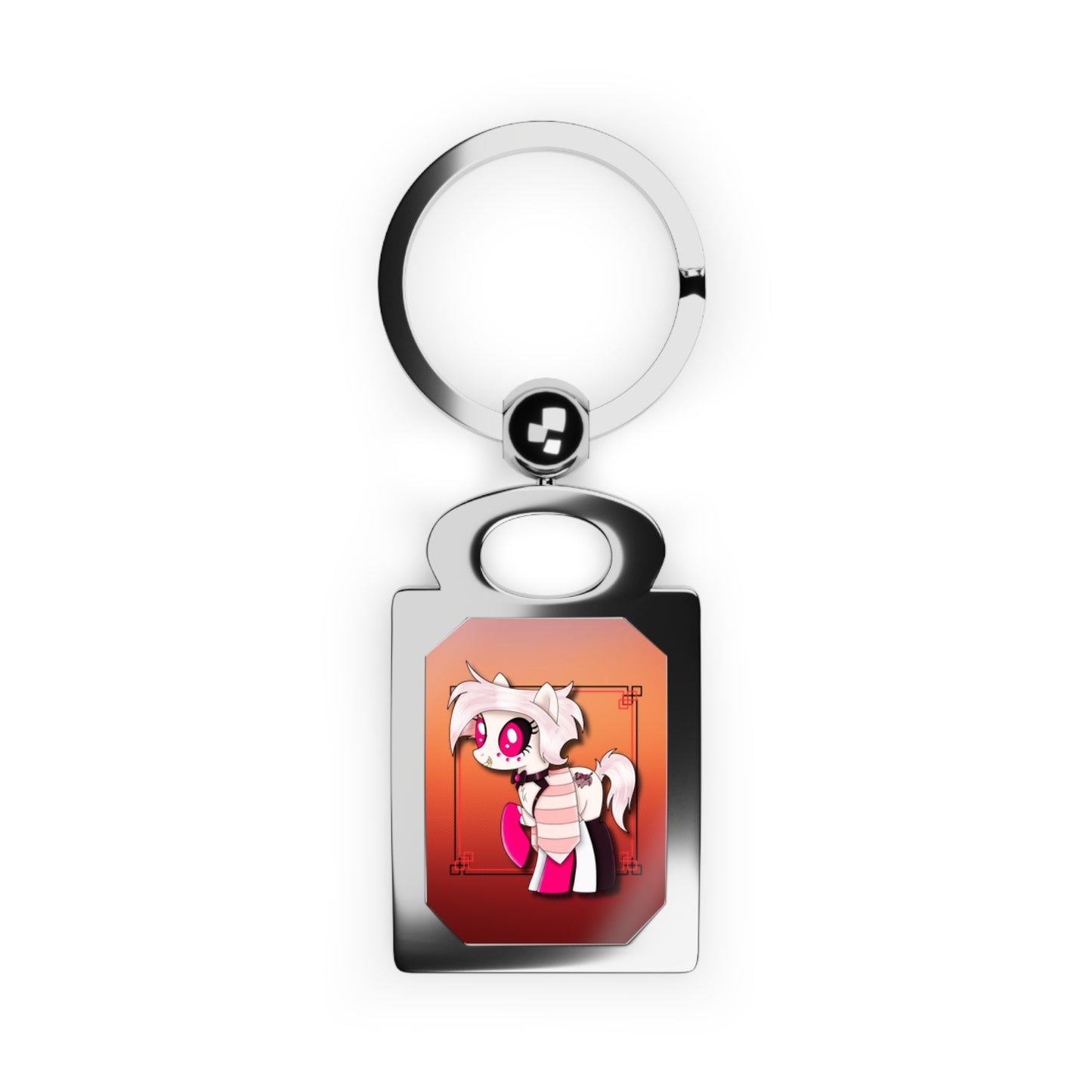 Pony Angel Dust Rectangle Keyring