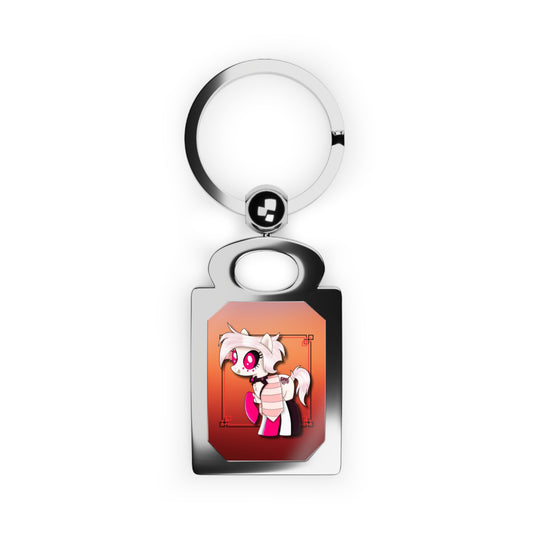 Pony Angel Dust Rectangle Keyring