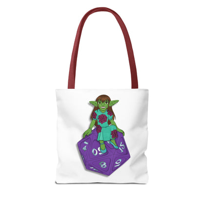 Goblin on a d20 Tote Bag