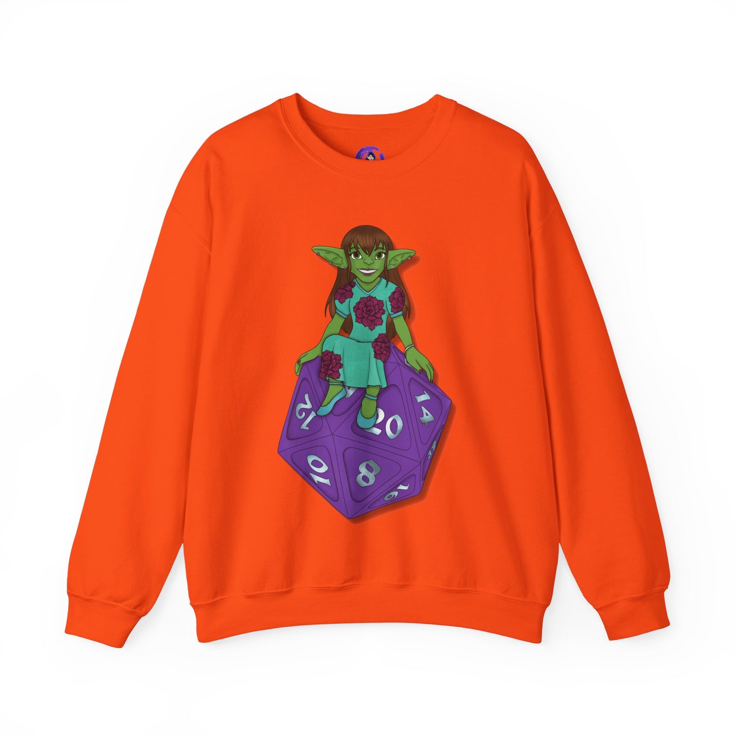 Goblin on a d20 Unisex Heavy Blend™ Crewneck Sweatshirt