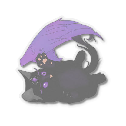 Winged Kitten Kiss-Cut Stickers