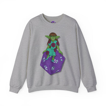 Goblin on a d20 Unisex Heavy Blend™ Crewneck Sweatshirt