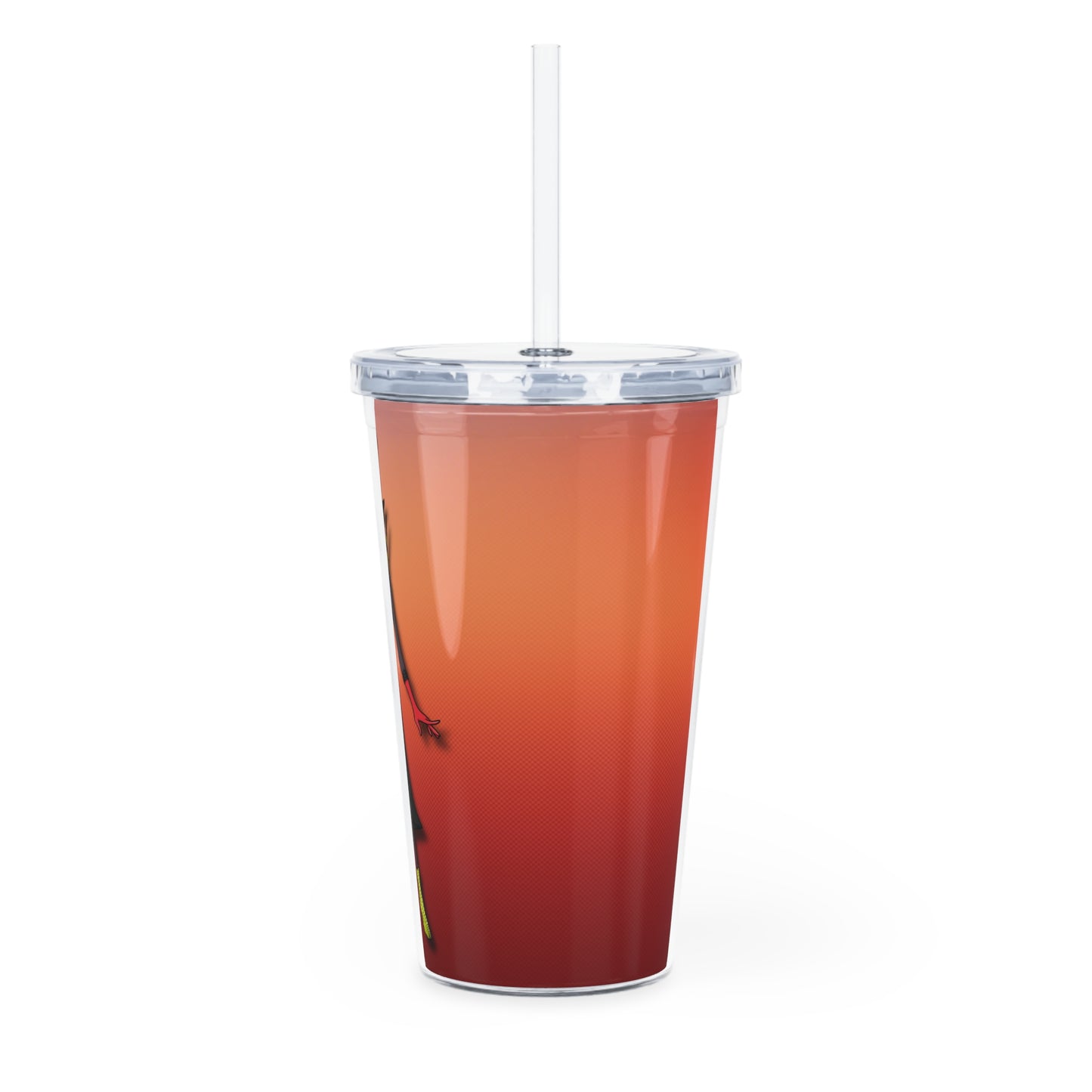 Space Warrior Zestial Plastic Tumbler with Straw