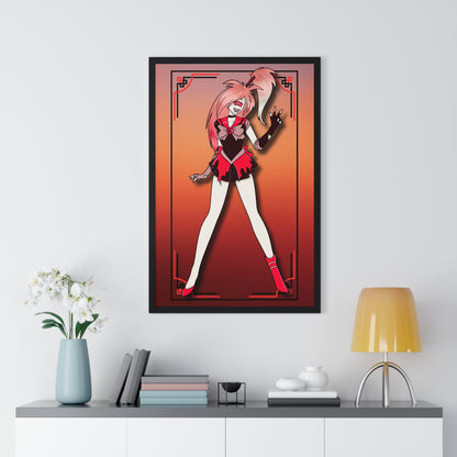 Space Warrior Cherri Bomb Vertical Framed Poster