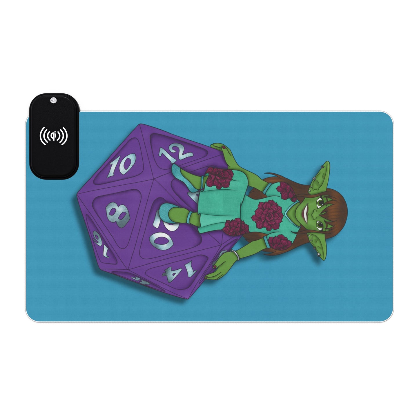 Goblin on a d20 LED Gaming Mouse Pad