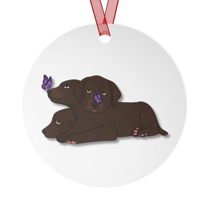 Cerberus Puppy Metal Ornaments