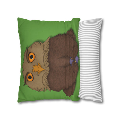 Owlbear Cub Spun Polyester Square Pillowcase