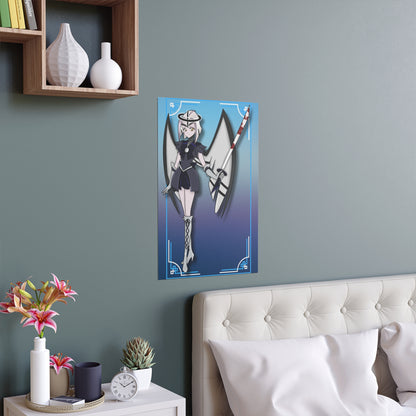 Space Warrior Lute Indoor and Outdoor Silk Posters