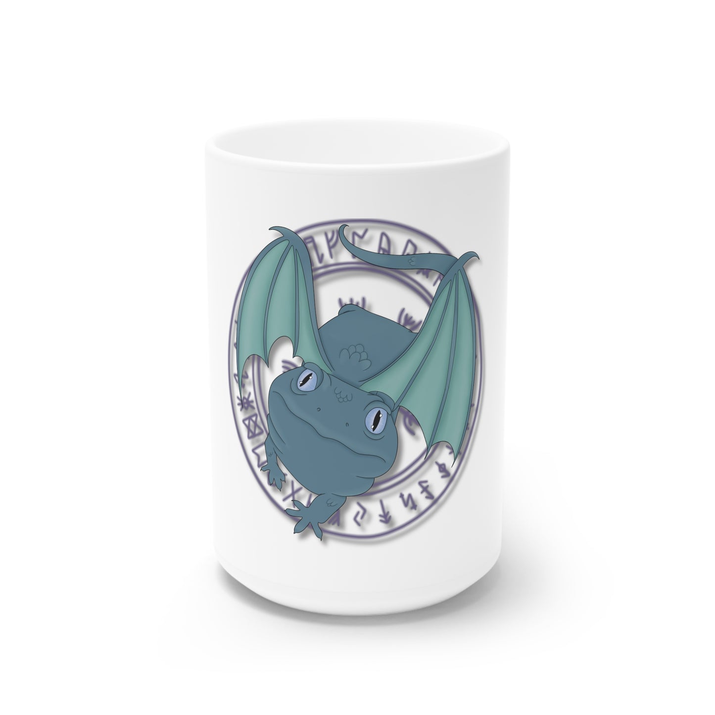 Baby Dragon White Ceramic Mug