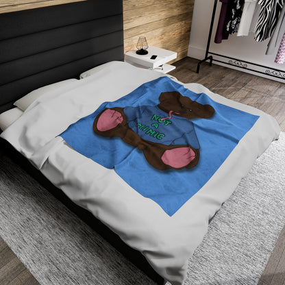 (Not a) Mimic Velveteen Plush Blanket