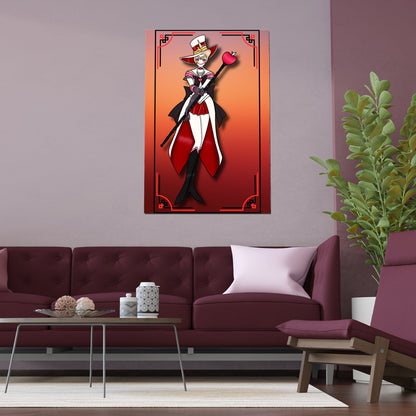 Space Warrior Lucifer Indoor and Outdoor Silk Posters