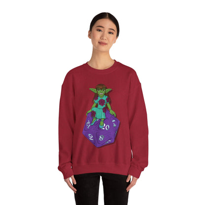 Goblin on a d20 Unisex Heavy Blend™ Crewneck Sweatshirt