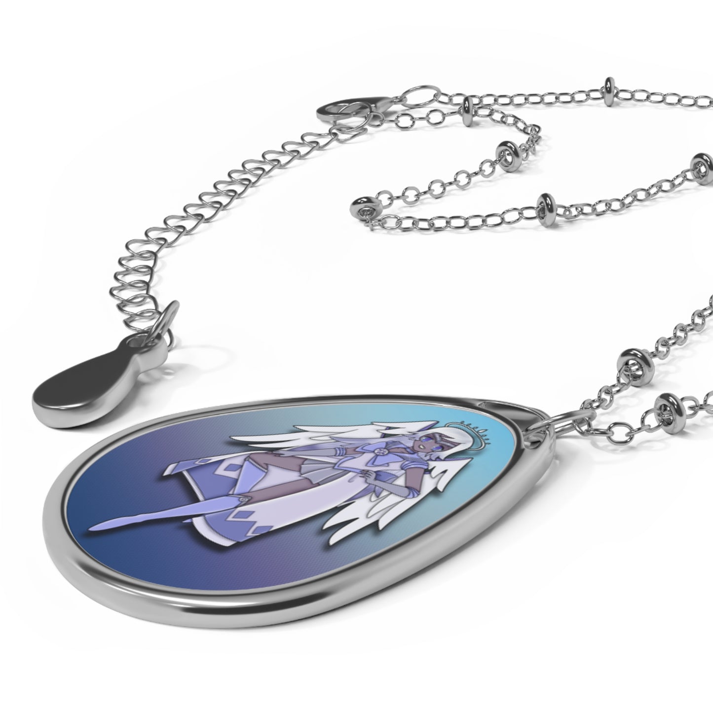 Space Warrior Emily Oval Necklace