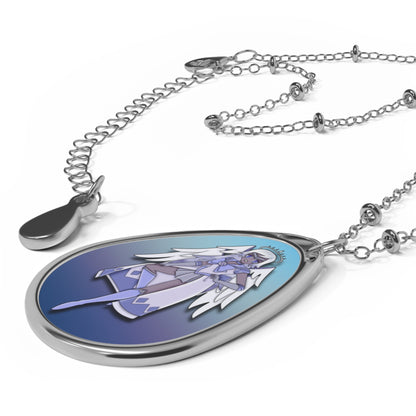 Space Warrior Emily Oval Necklace