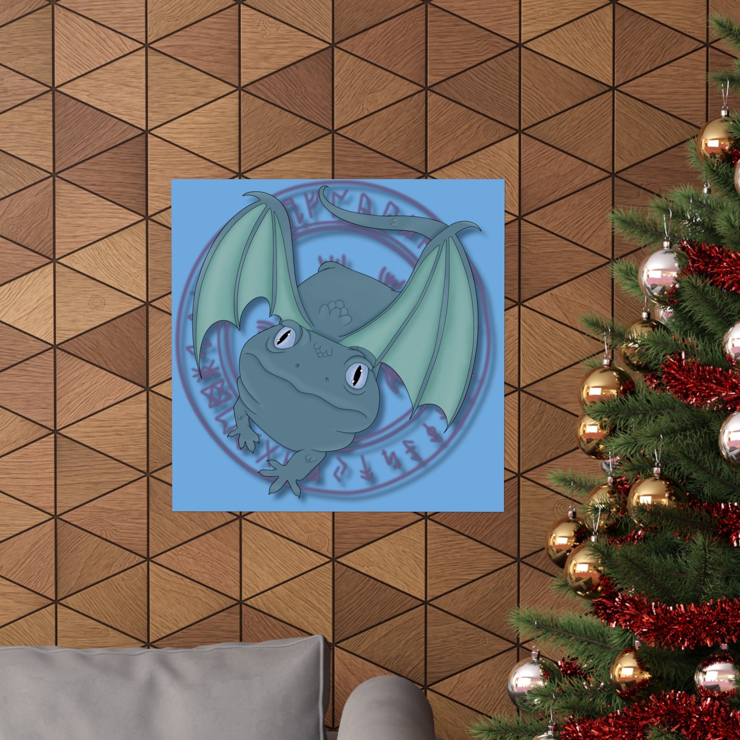 Baby Dragon Matte Vertical Posters