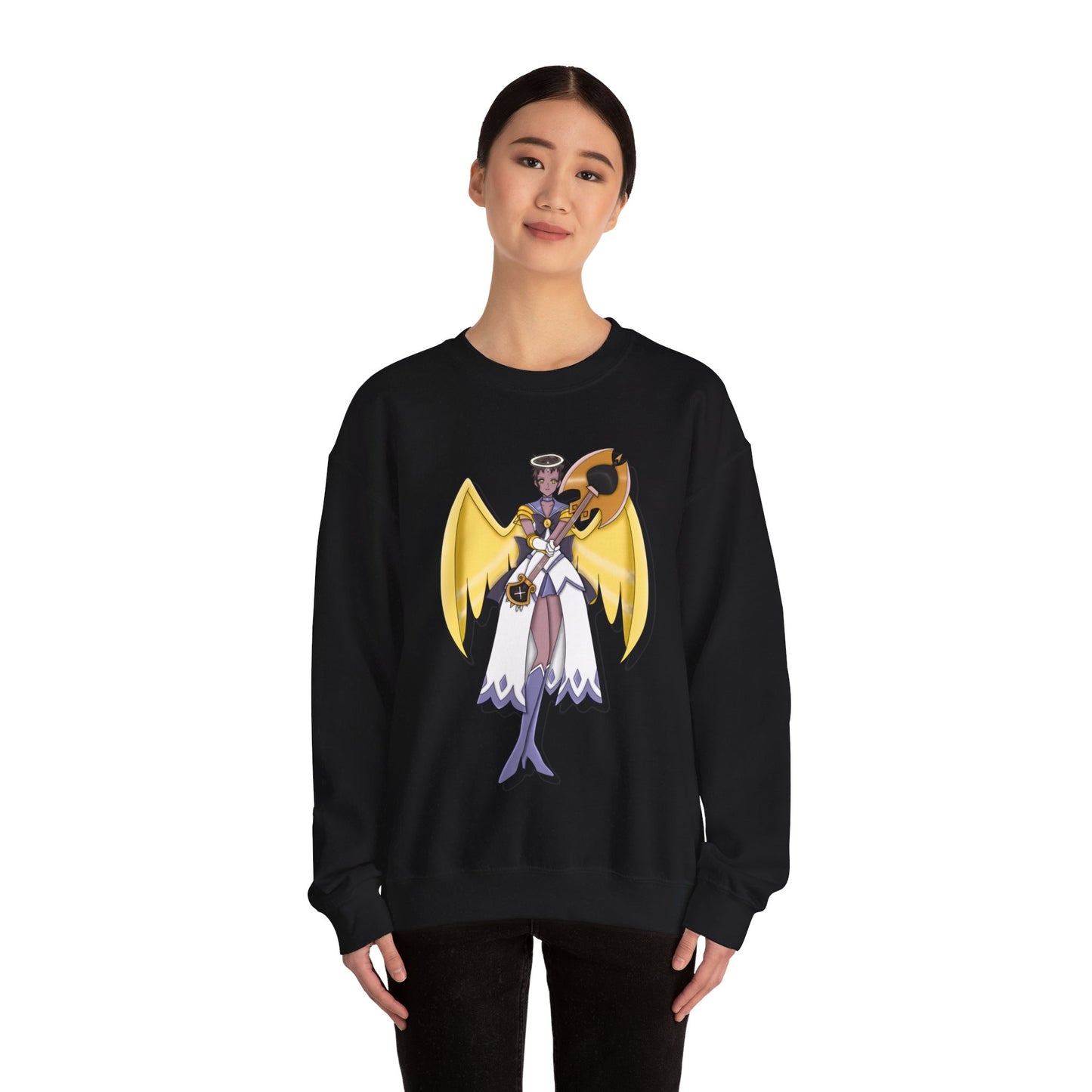 Space Warrior Adam Heavy Blend™ Crewneck Sweatshirt