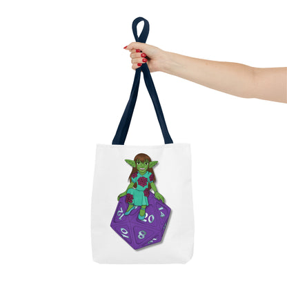 Goblin on a d20 Tote Bag