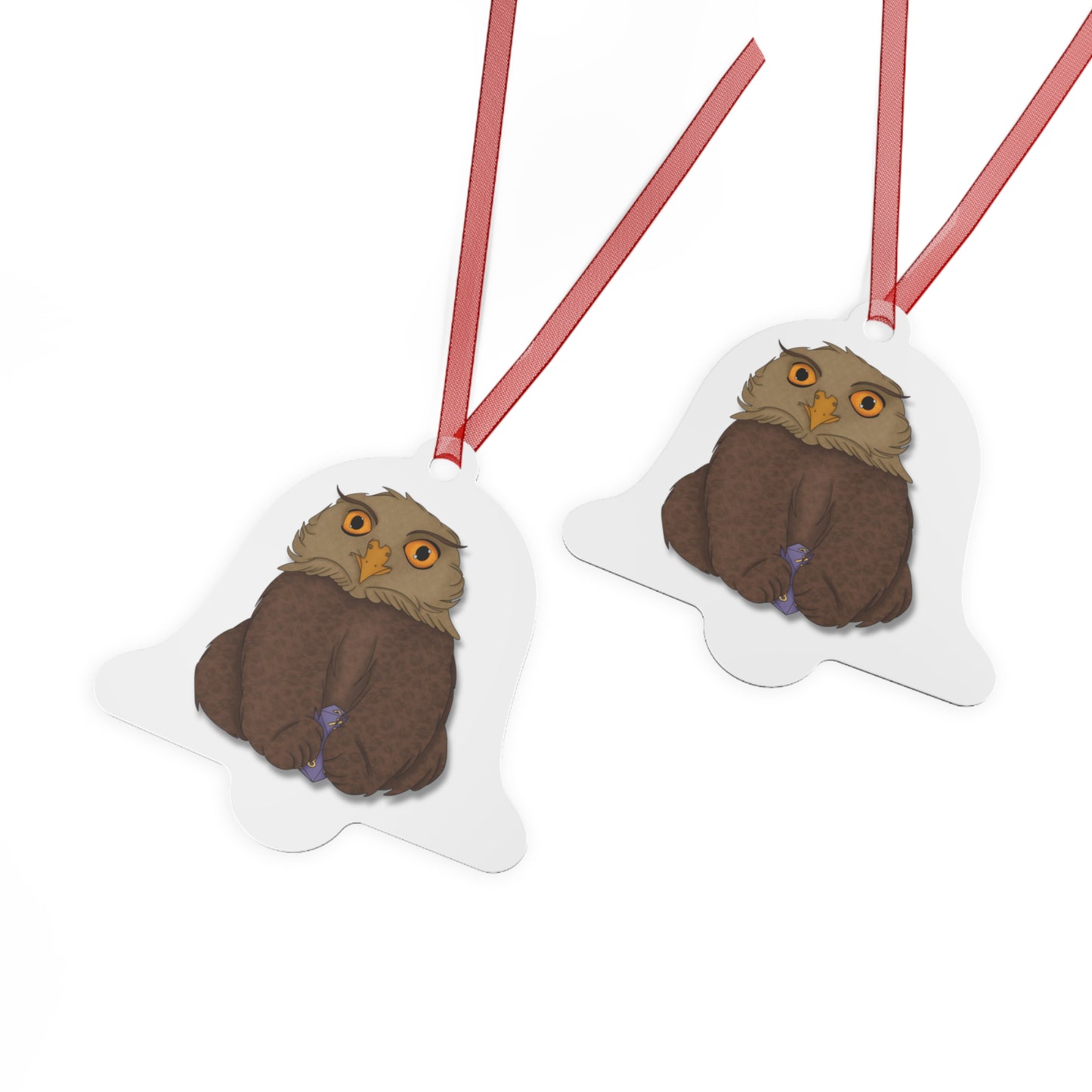 Owlbear Cub Metal Ornaments