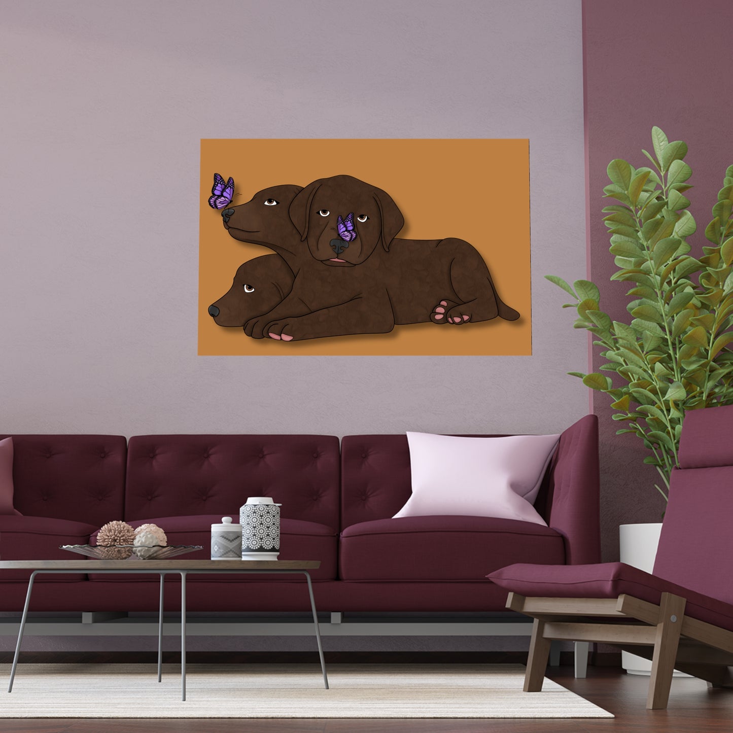 Cerberus Puppy Indoor and Outdoor Silk Posters