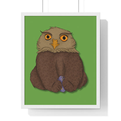 Owlbear Cub Vertical Framed Poster