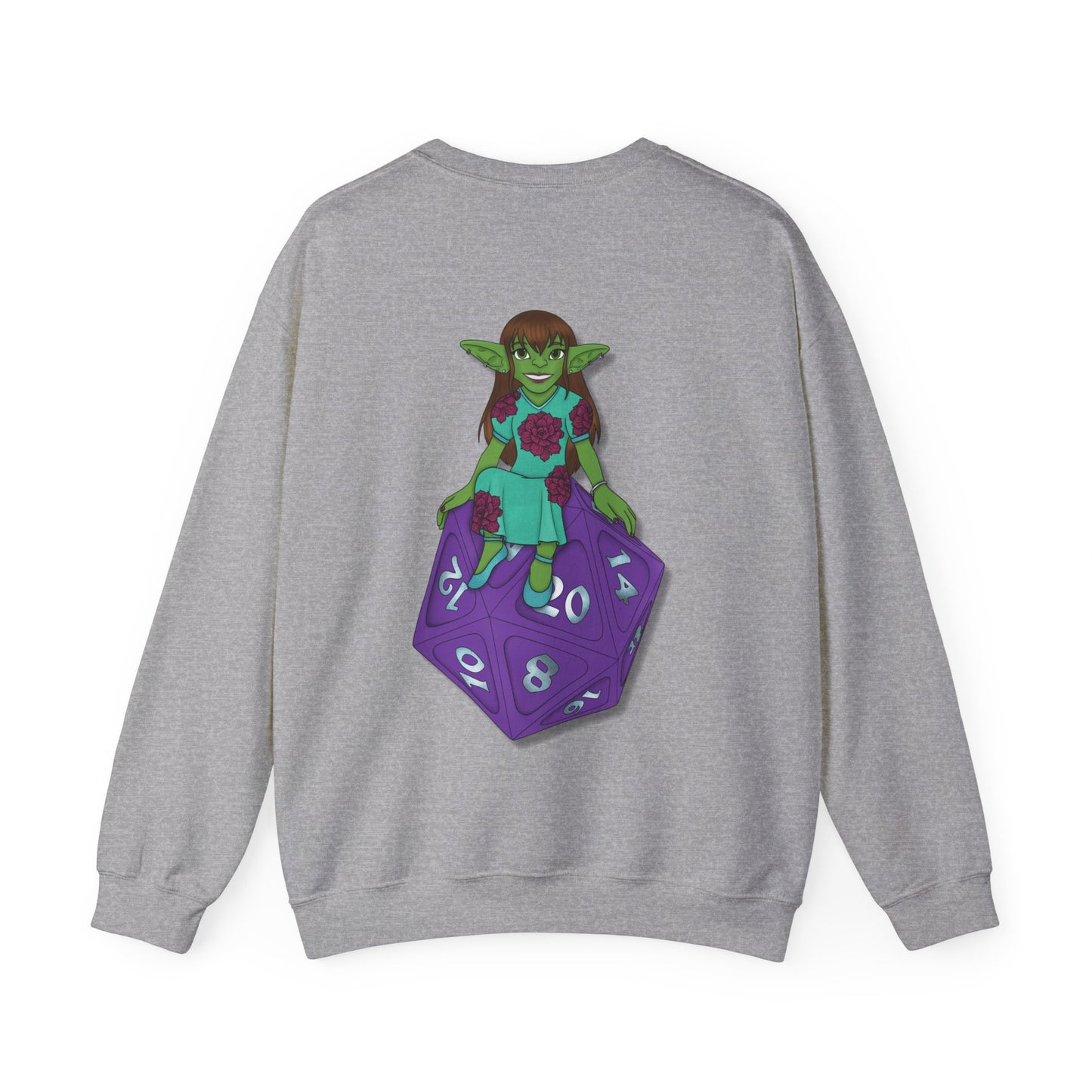 Goblin on a d20 Unisex Heavy Blend™ Crewneck Sweatshirt