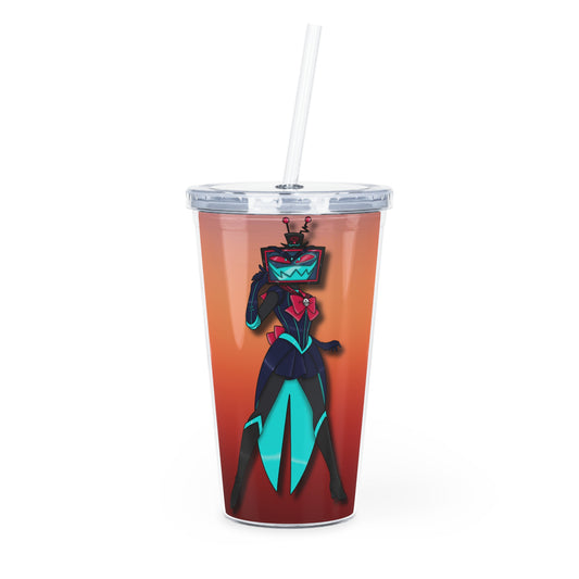 Space Warrior Vox Plastic Tumbler with Straw