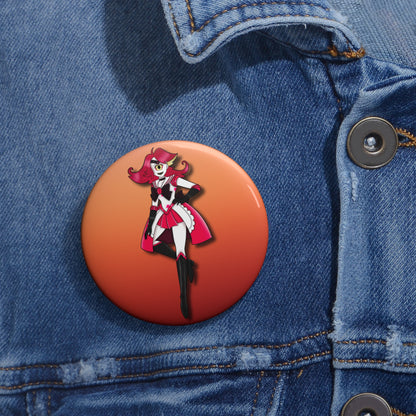 Space Warrior Niffty Pin Button