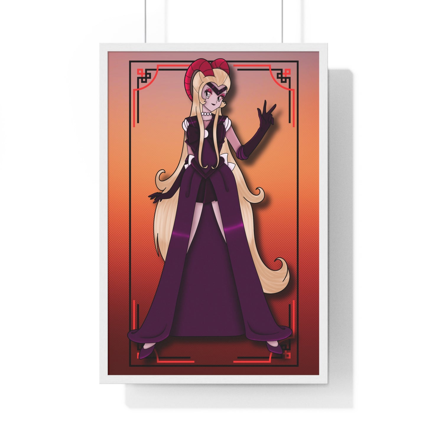 Space Warrior Lilith Vertical Framed Poster