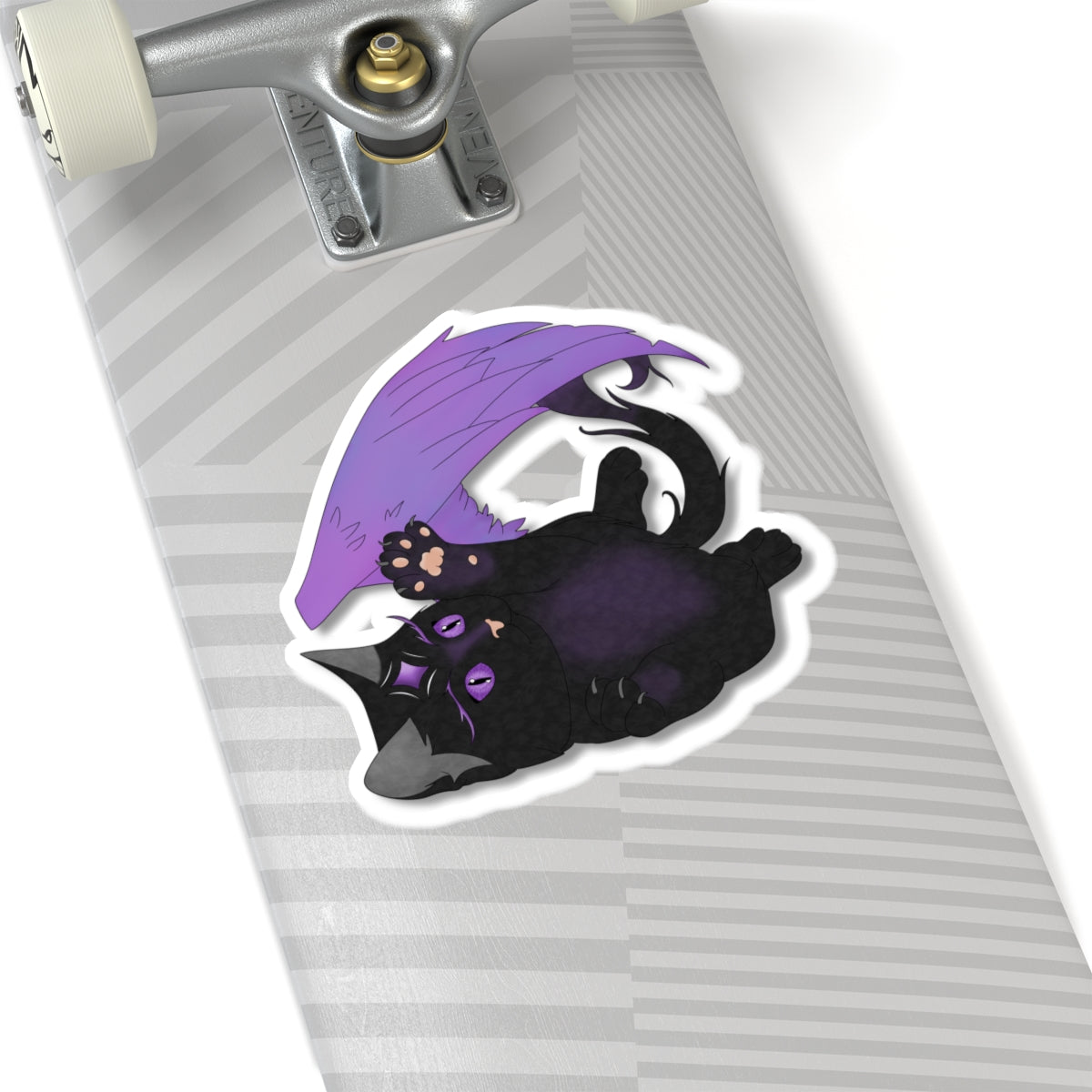 Winged Kitten Kiss-Cut Stickers