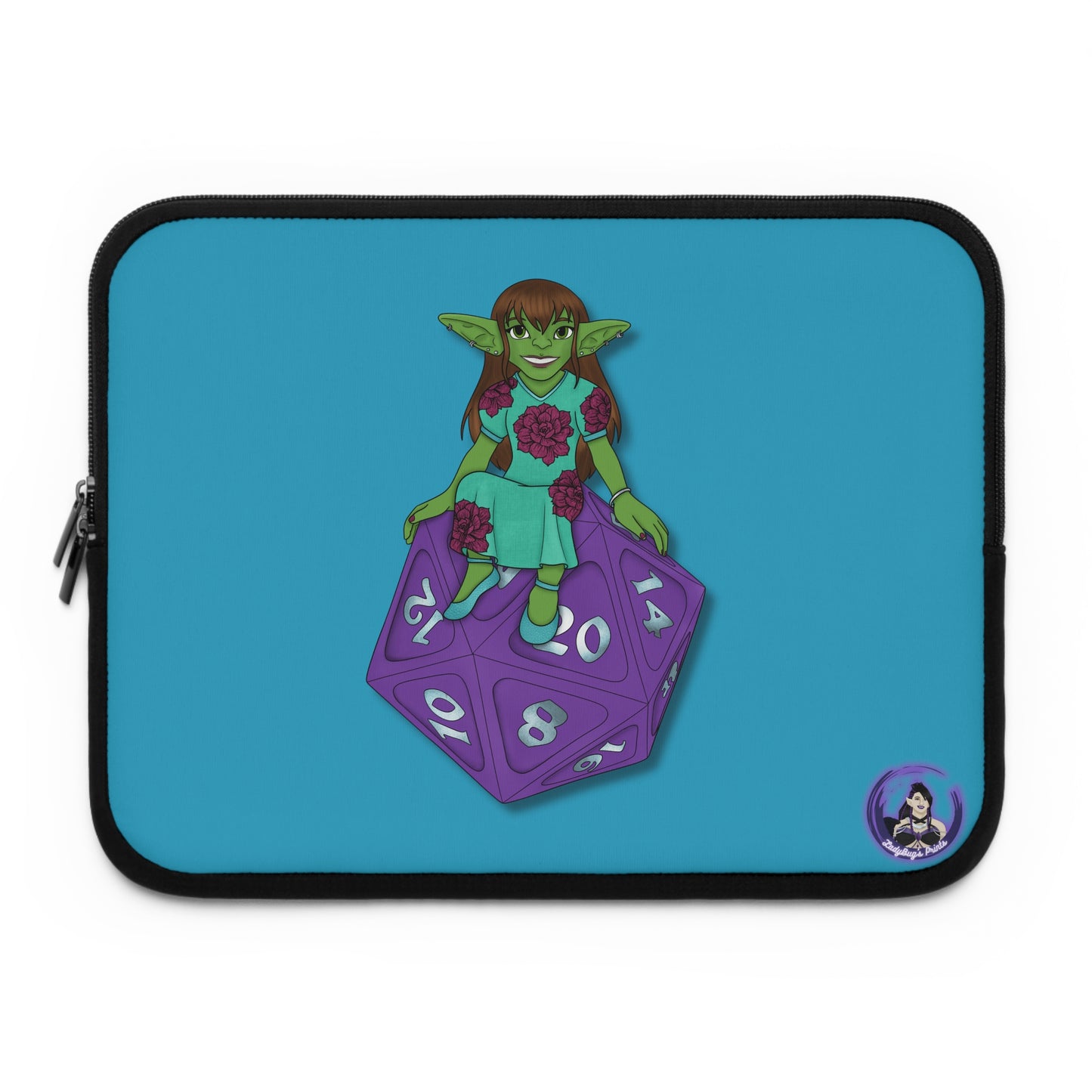 Goblin on a d20 Laptop Sleeve