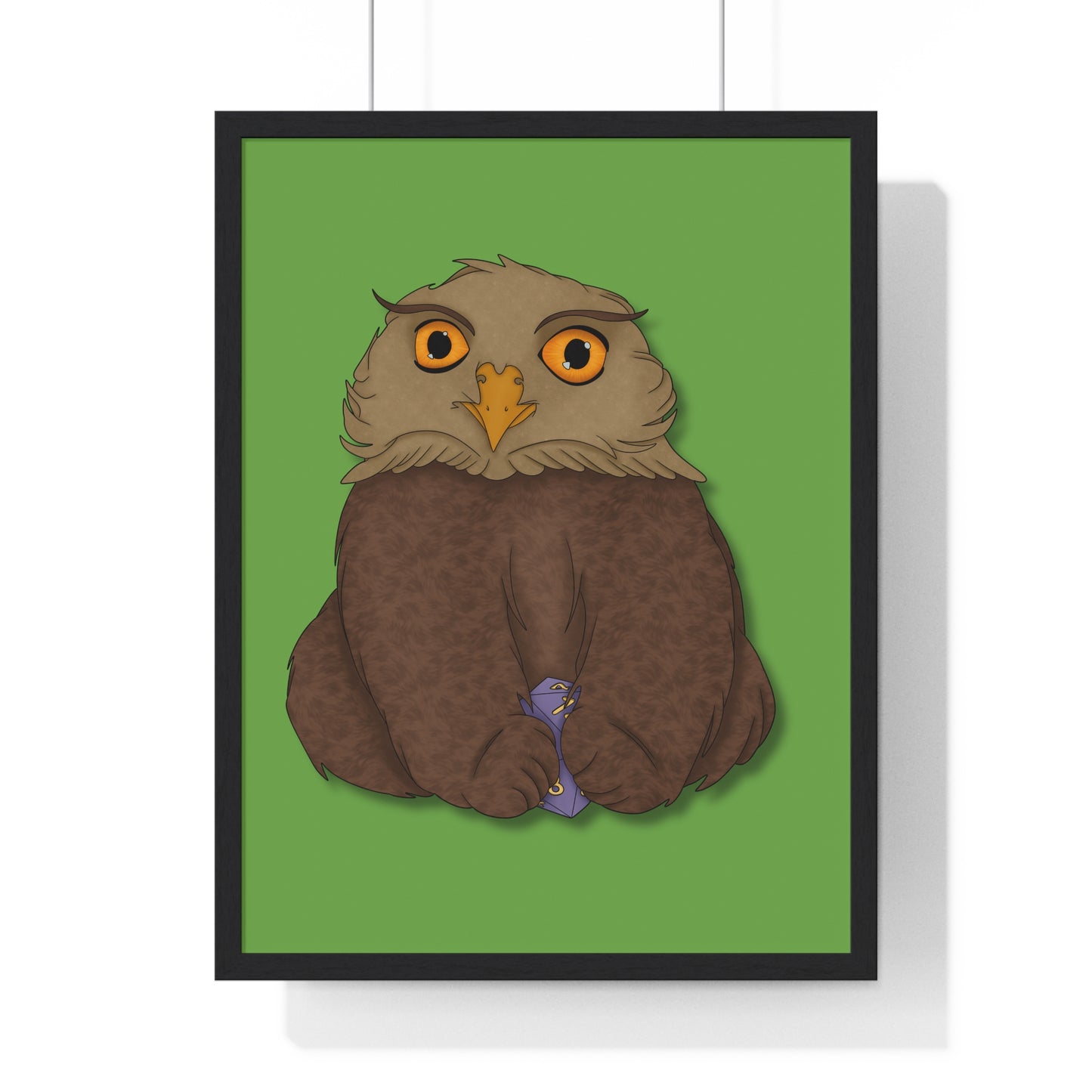 Owlbear Cub Vertical Framed Poster