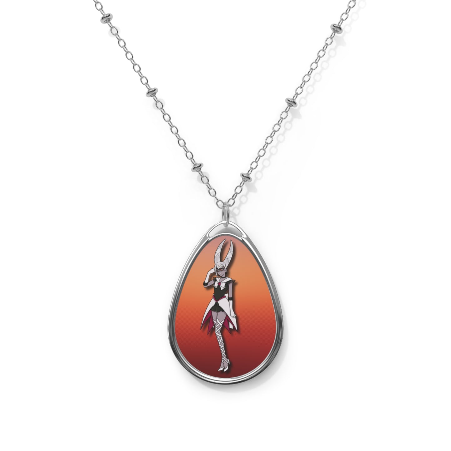 Space Warrior Carmilla Oval Necklace