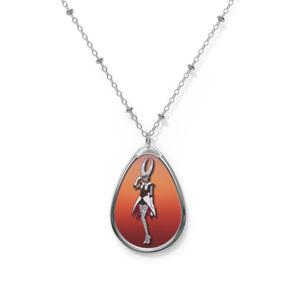 Space Warrior Carmilla Oval Necklace