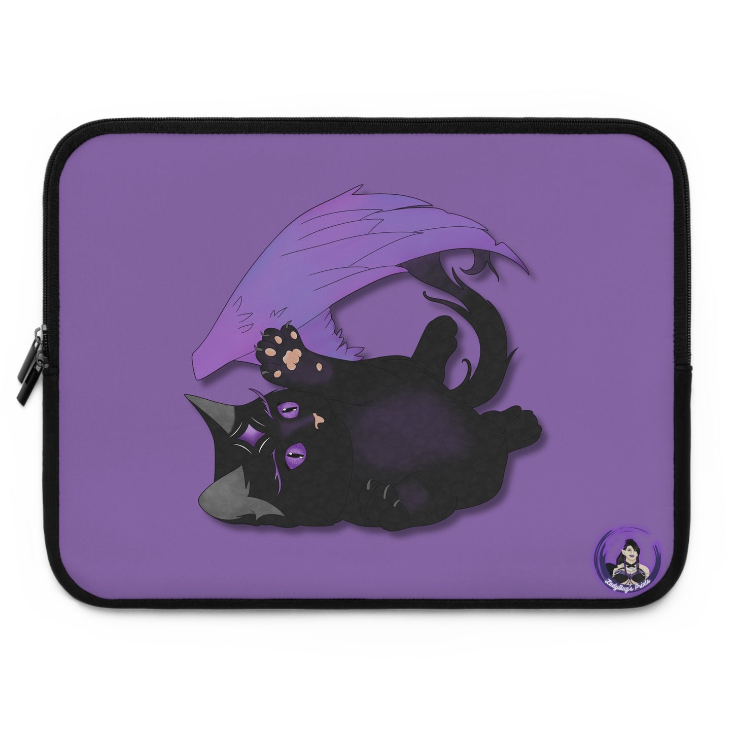 Winged Kitten Laptop Sleeve