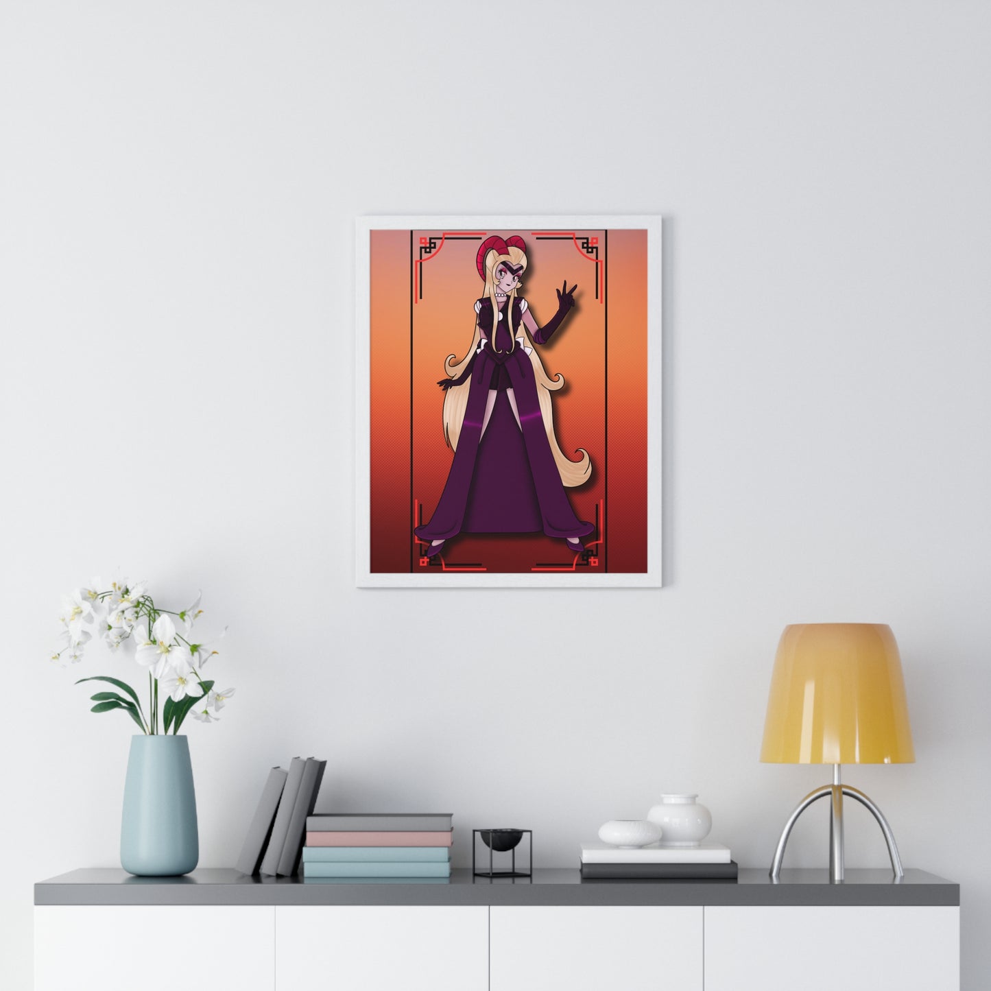 Space Warrior Lilith Vertical Framed Poster