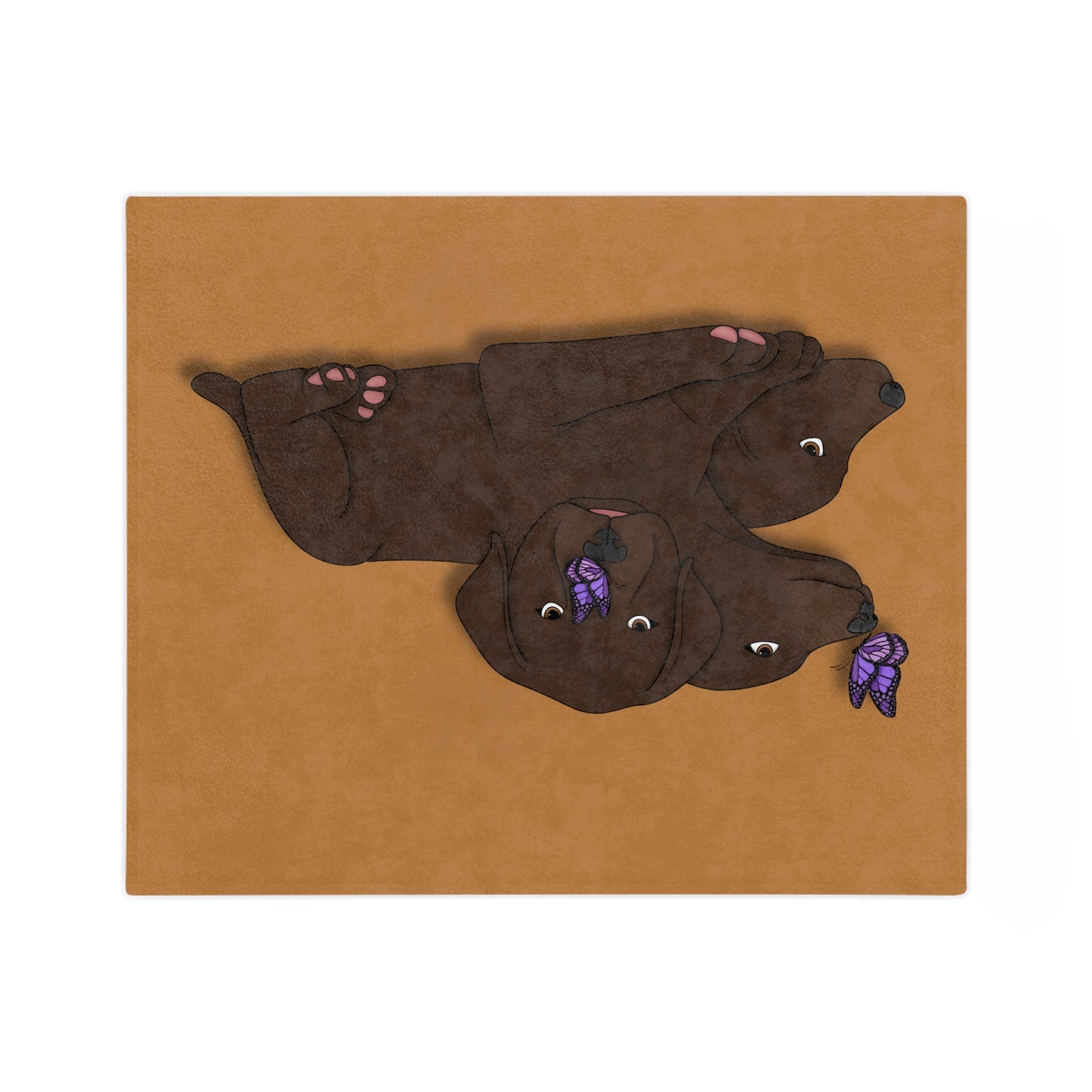 Cerberus Puppy Velveteen Microfiber Blanket