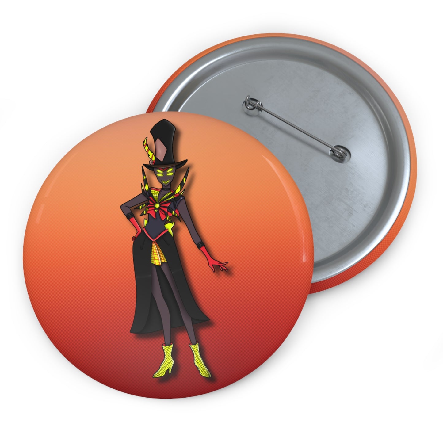 Space Warrior Zestial Pin Button