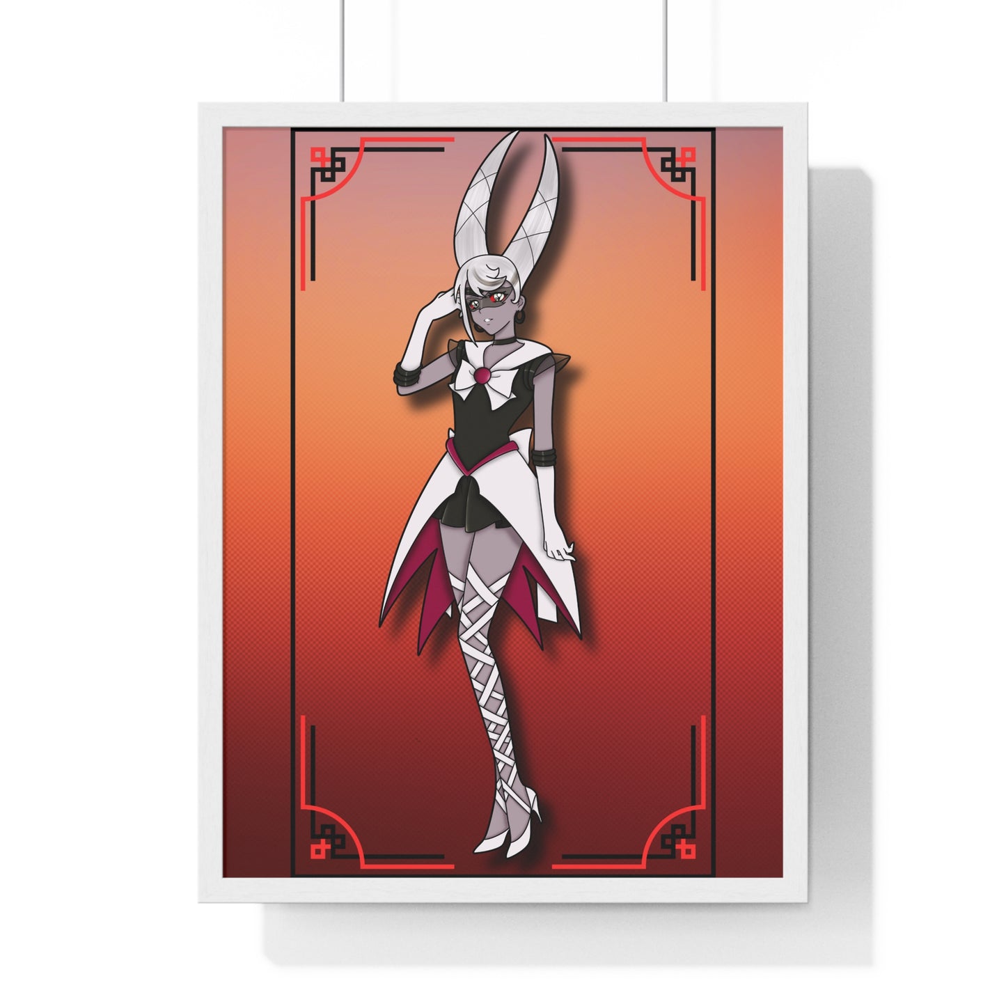 Space Warrior Carmilla Vertical Framed Poster