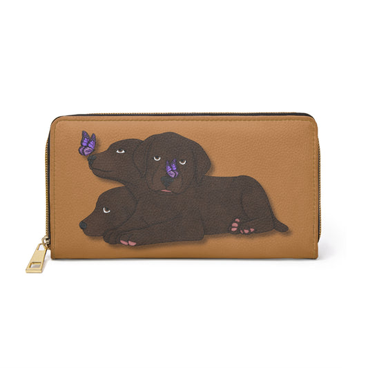 Cerberus Puppy Zipper Wallet