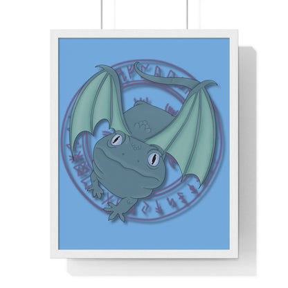 Baby Dragon Vertical Framed Poster