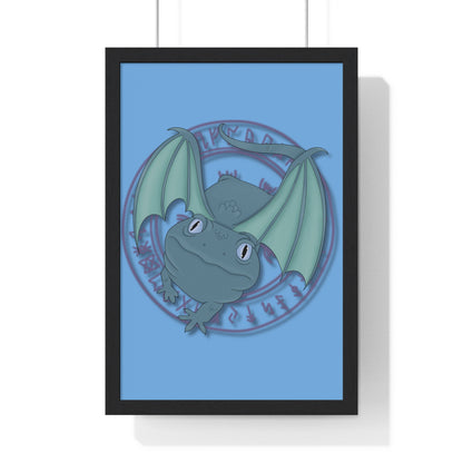 Baby Dragon Vertical Framed Poster