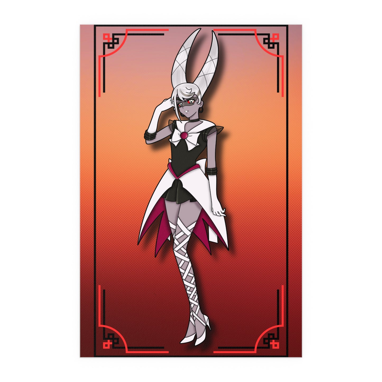 Space Warrior Carmilla Indoor and Outdoor Silk Posters