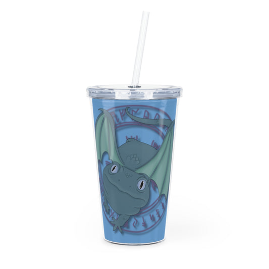 Baby Dragon Plastic Tumbler with Straw