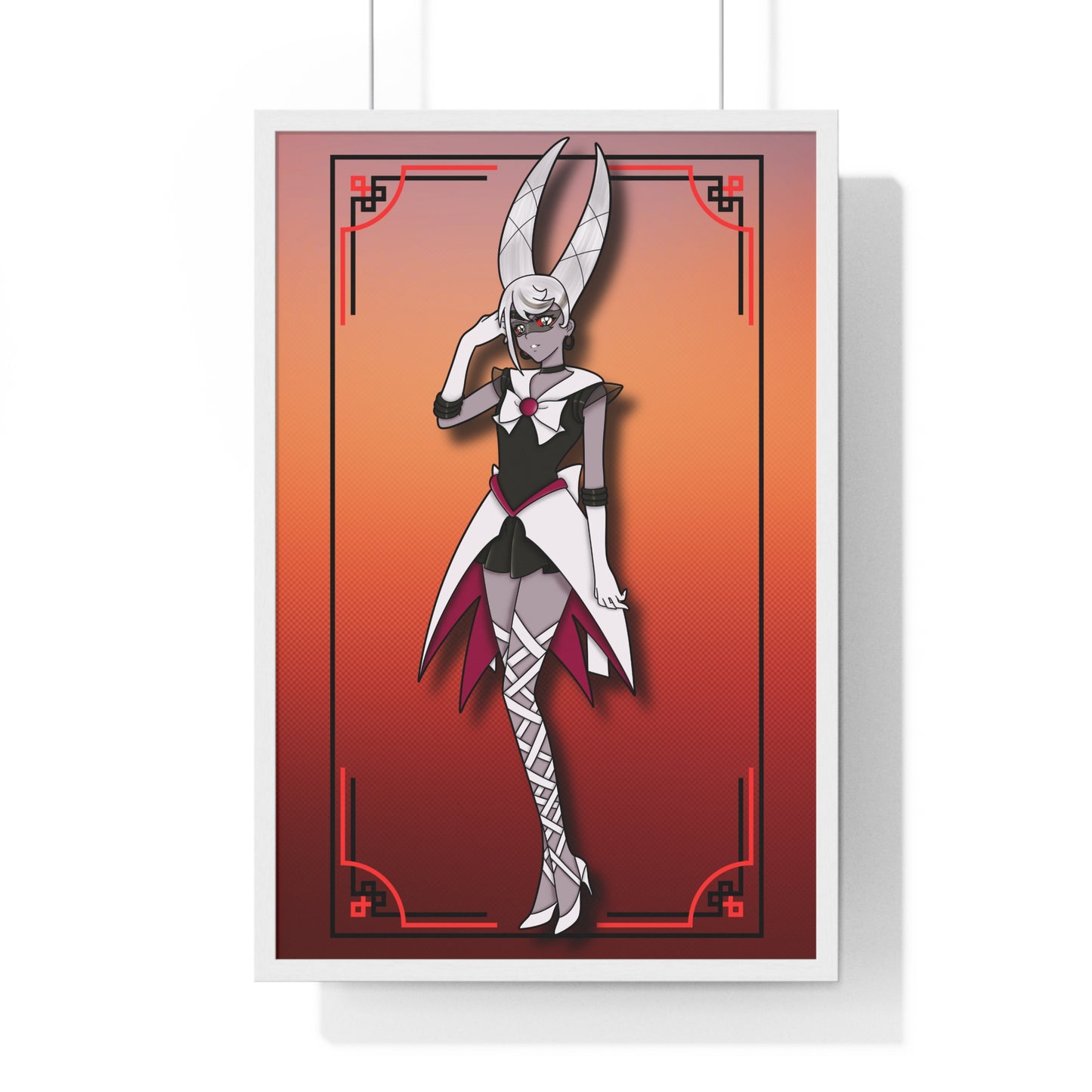 Space Warrior Carmilla Vertical Framed Poster