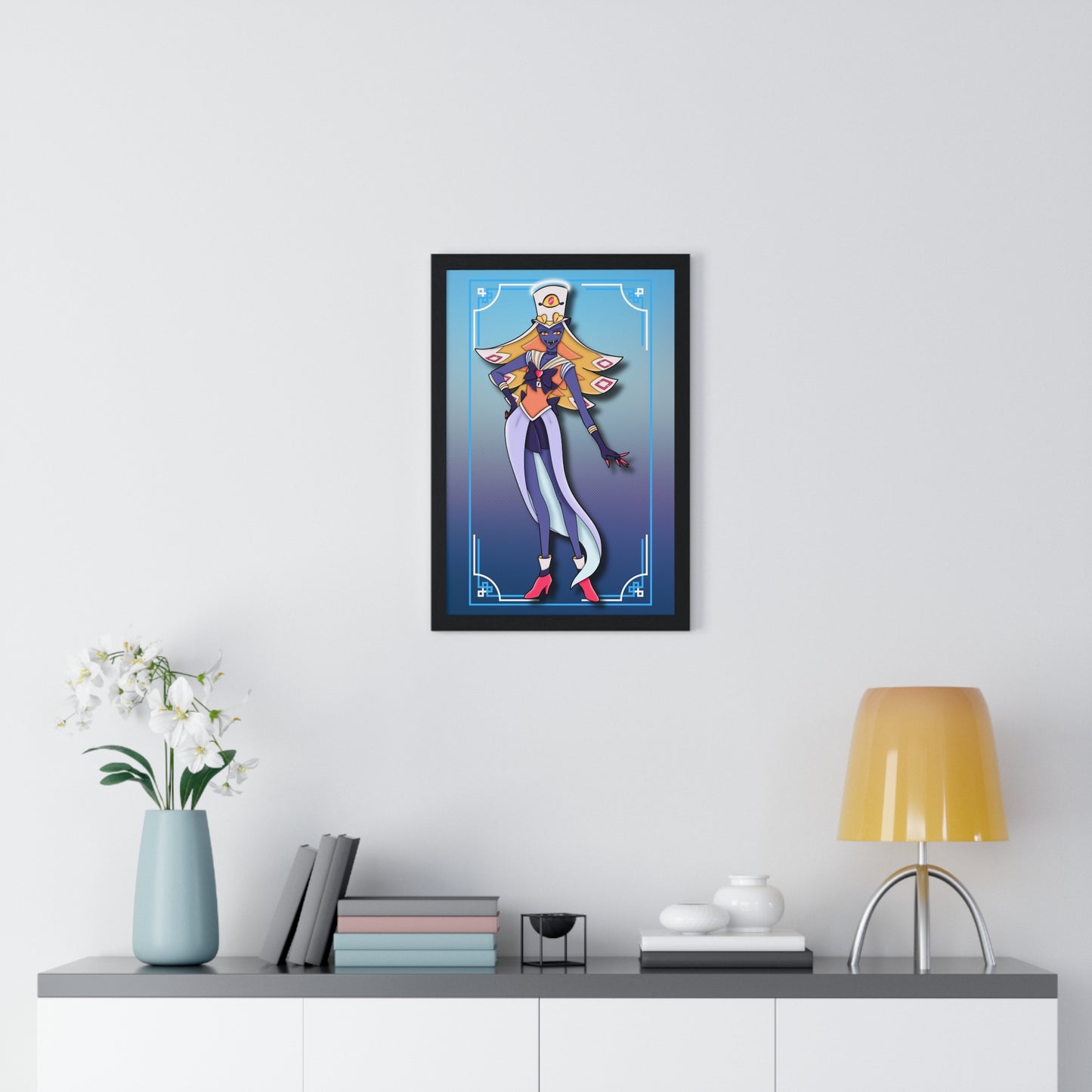 Space Warrior Sir Pentious Vertical Framed Poster