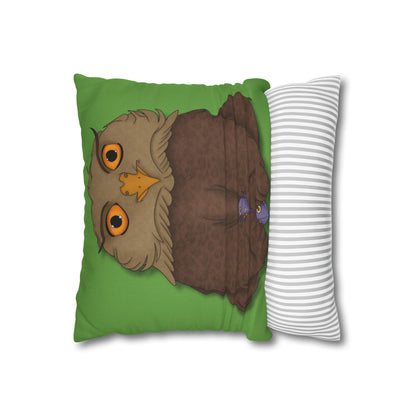 Owlbear Cub Spun Polyester Square Pillowcase