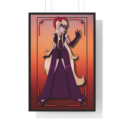 Space Warrior Lilith Vertical Framed Poster