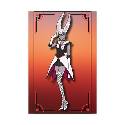 Space Warrior Carmilla Indoor and Outdoor Silk Posters