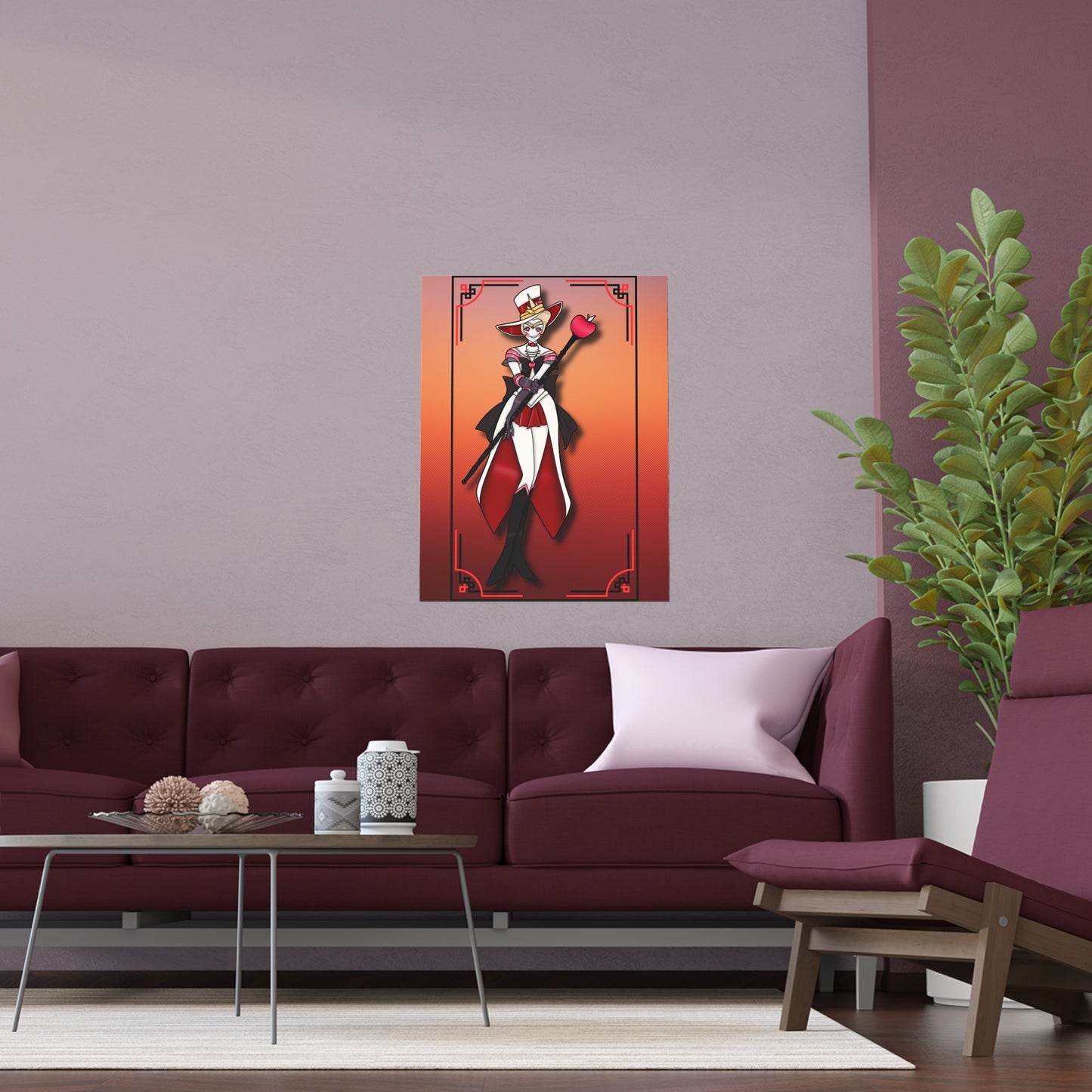 Space Warrior Lucifer Indoor and Outdoor Silk Posters