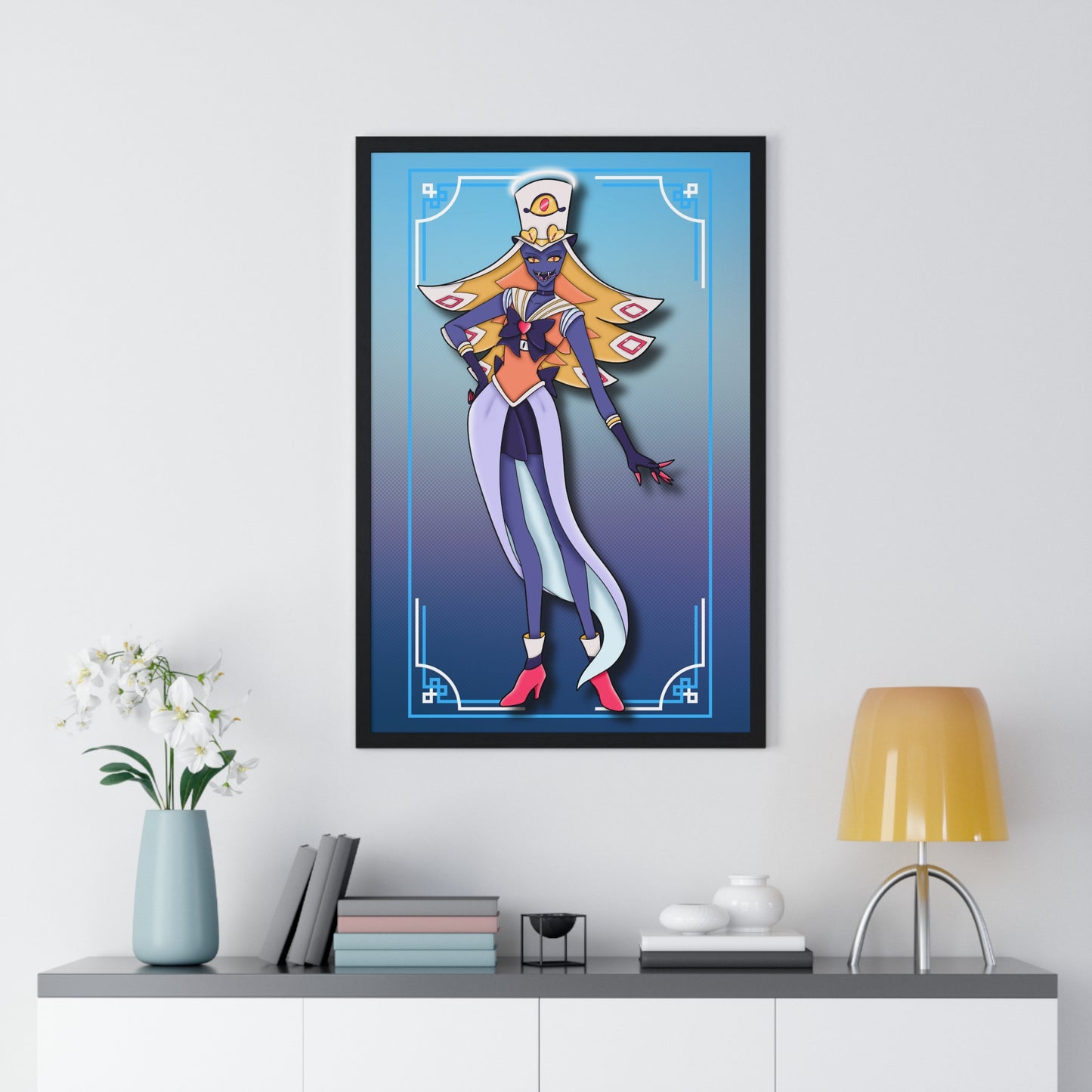 Space Warrior Sir Pentious Vertical Framed Poster